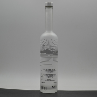 コラー素材 ガラス カスタム印刷 凍ったスピリッツ シロック ウォッカ ボトル 700ml 750ml