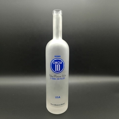 コラー素材 ガラス カスタム印刷 凍ったスピリッツ シロック ウォッカ ボトル 700ml 750ml