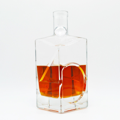 エクストラ ホワイト フリント ガラス 350ml 500ml 700ml 750ml ウォッカ ジン ウィスキー リコール ガラス ボトル