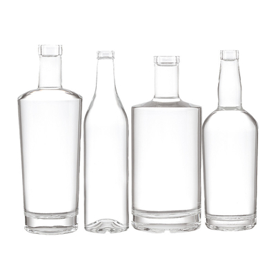 200ml/300ml/700ml/750ml容量を持つ 500mlラグジュアリーガラス酒瓶をカスタマイズ