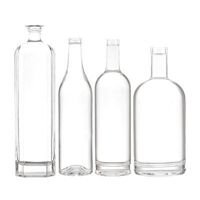 750ml オーダーメイド ガラス ウィスキー ボトル 内側に彫刻され,受け入れられる顧客のロゴ