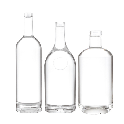750ml オーダーメイド ガラス ウィスキー ボトル 内側に彫刻され,受け入れられる顧客のロゴ