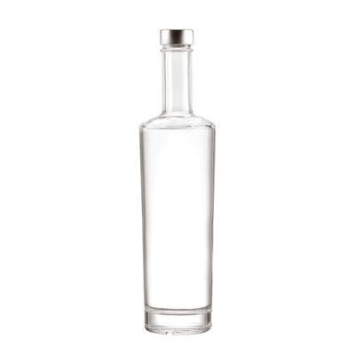 スーパーフリントガラス素材 OEM/ODM用のダークスクエア酒瓶 200ml 500ml 750ml 1L
