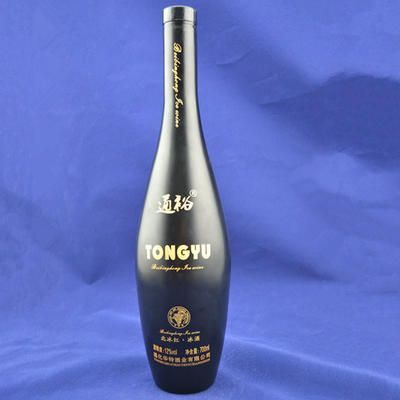 酒とワインのための空のガラスボトル 500ml 750ml 1000ml丸い形
