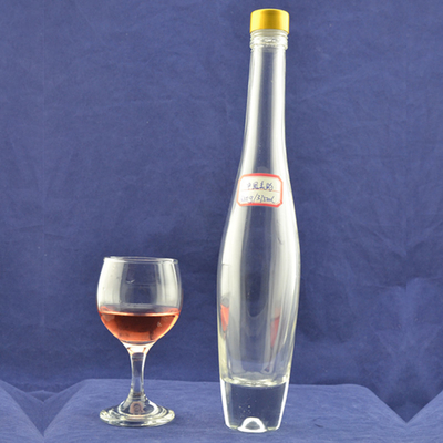 酒とワインのための空のガラスボトル 500ml 750ml 1000ml丸い形