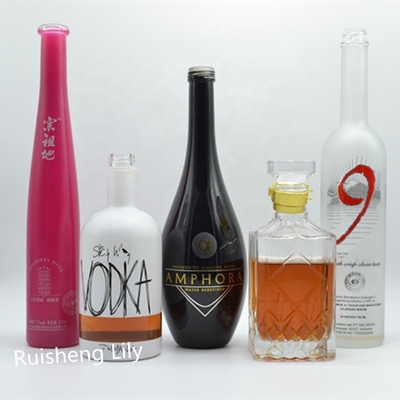 375ml 700ml 750ml ウォッカ ウィスキー リコール グラス ボトル オーダーメイド デザイン 氷表面