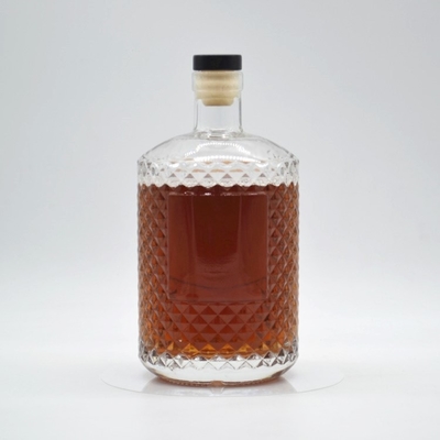 500ml 750ml スクエア フロストドール オーダーメイド アルコール飲料 テキラ ウィスキー ジン 装飾ガラスボトル