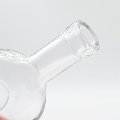 500ml 容量 水晶白色素材 ウォッカ ウィスキー ボールワインのための空のガラスボトル