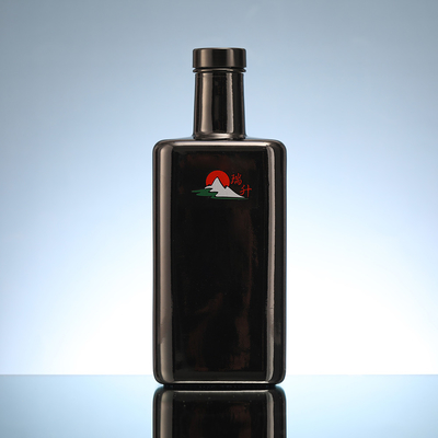 スーパーフリントガラス 750ml ジンガラスワインボトル コルクシールタイプ