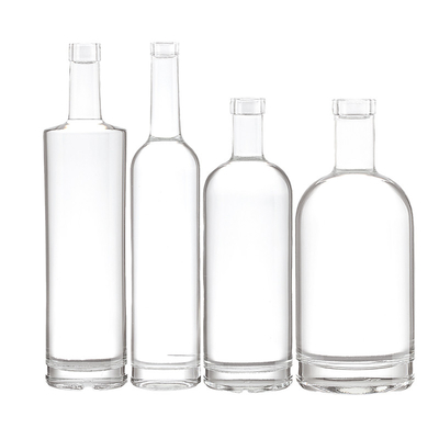 700ml 200ml 500ml 1リットル ガラスキャップ ウォッカ ブランデー ボトル 透明シャンパン 保存