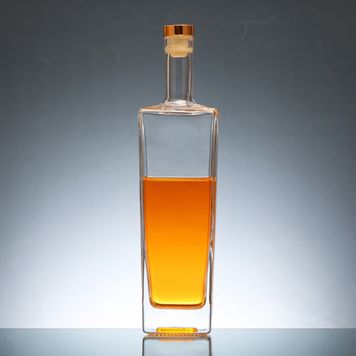 オーダーメイド 750ml ウォッカ・リコール ガラスボトル ストップと透明な素材