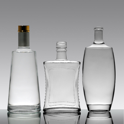 カスタム 750ml 500ml 375ml 200ml 100ml ウォッカ スピリット ジン ラム グラス コーヒー用の酒瓶