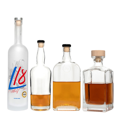 700ml 750ml 1000ml スピリットガラスボトル デカール スーパー フリントガラス ネックレス素材