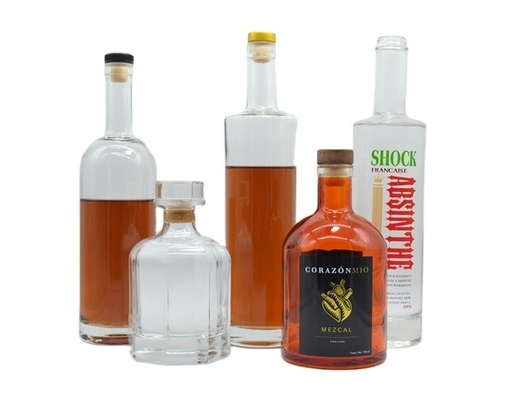 700ml 750ml 1000ml スピリットガラスボトル デカール スーパー フリントガラス ネックレス素材