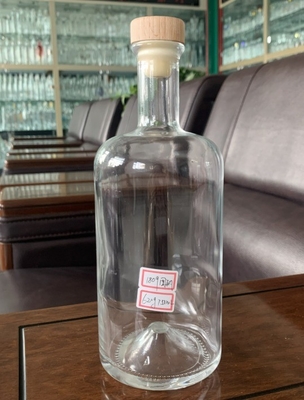 ベース素材 水晶ガラス 500ml 700ml コーク付きのボトル