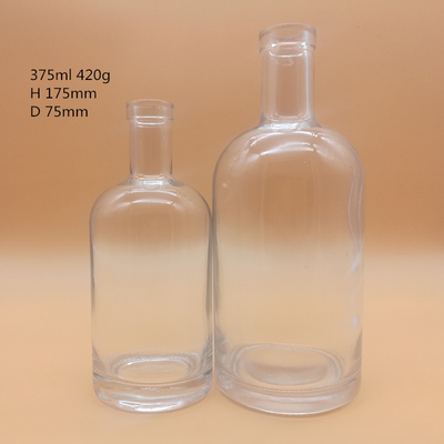375ml クリアなベリスミサガラスボトル 飲料包装ソリューションに最適