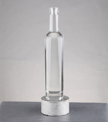 工業飲料 250ml 500ml 750ml フラット ウイスキーボトル スクリューキャップ付き ガラス
