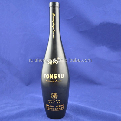 プライベートラバー 750ml 黒ガラスワインボトル ワイン/オイル/ウイスキー 紙箱パッケージ