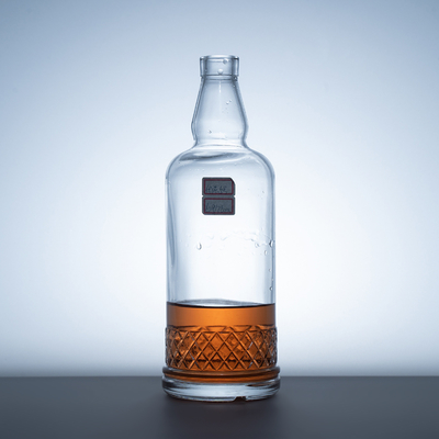オーダーメイド ウイスキーガラスボトル容量 500ml/1000ml/375ml スクリーンプリント 方形
