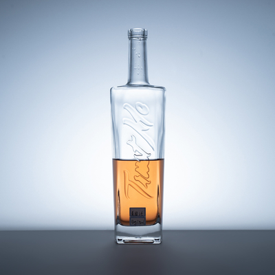 オーダーメイド ウイスキーガラスボトル容量 500ml/1000ml/375ml スクリーンプリント 方形