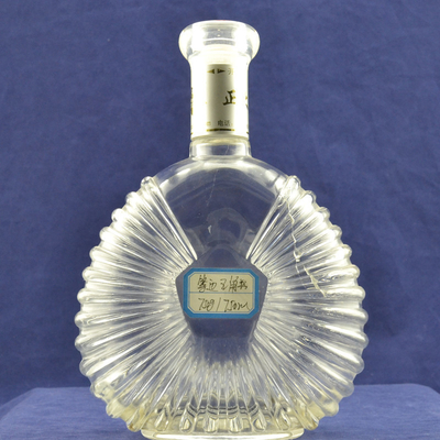 スーパーフリント素材 高透明 XO ガラスボトル 木製のキャップとコルクシール