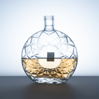 700ml ホワイトウイスキーのデカンター ウォッカ ミネラル 750ml スピリット グラス 酒瓶 コークシール