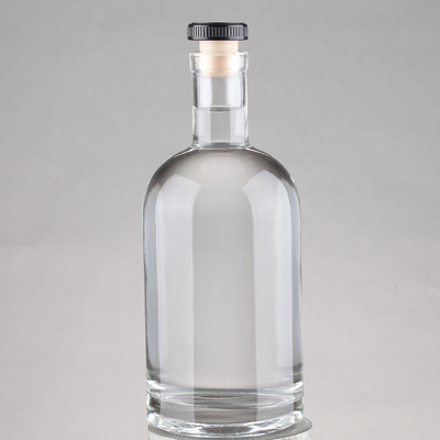 クリスタルホワイト 500ml 700ml 750ml スーパーフリント ガラス 空っぽのラム 清潔な酒瓶デザイナー