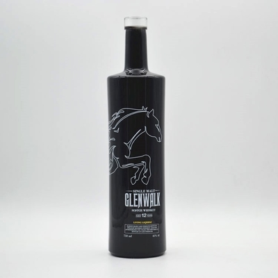 1L 750ml 透明ガラスボトル ウォッカ ジン ウィスキー テキラ オーダーメイド 形