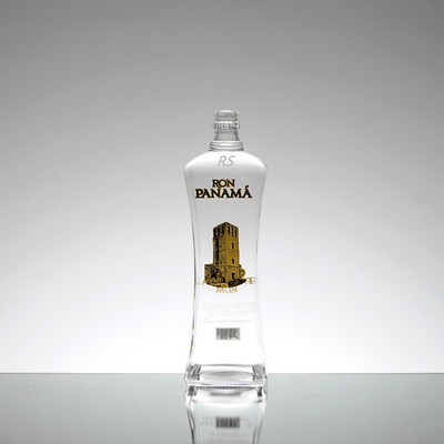 クリスタルホワイト 500ml 700ml 750ml スーパーフリント ガラス 空っぽのラム 清潔な酒瓶デザイナー