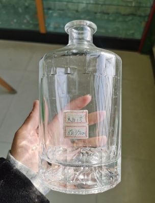 500ml 700ml 750ml 1000ml ウィスキー・ブランデー・ラム・ジン用 ガラス・ホットスタンプ・リコールボトル
