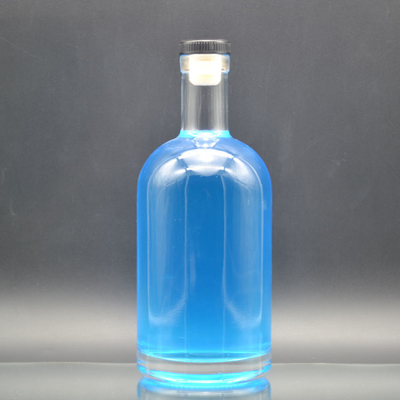 受け入れられるOEM/ODM 750ml 超フリントガラス素材の透明ガラスワインボトル