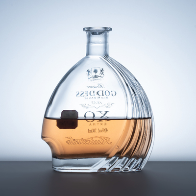 1リットル ウイスキー ガラス ウォッカ ボトル 空のスピリット ボトル 375ml 500ml 750ml コーク蓋付き