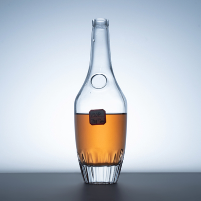 1リットル ウイスキー ガラス ウォッカ ボトル 空のスピリット ボトル 375ml 500ml 750ml コーク蓋付き