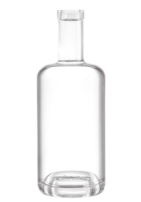 高級テキラ アルコール スーパーフリント ガラスボトル 275ml 700ml 750ml 内側が彫刻されています