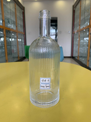 スーパーフリントガラス素材 クリアウイスキー 5cl ウォッカ ガラスワインボトル 500ml アルコールボトル