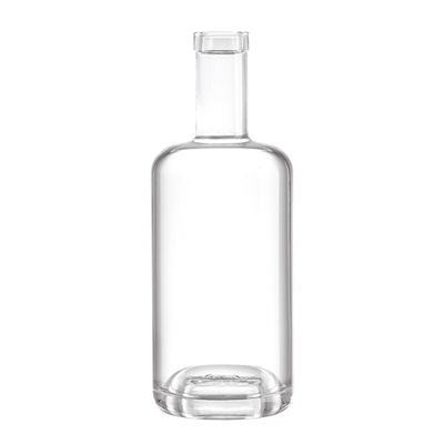 500ml 700ml 750ml スクエアウォッカボトル 鉱水用スーパーフリントガラス素材