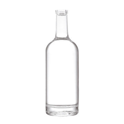 透明 750ml ガラスのボトル 果汁 酒 ウォッカ ラム カスタム デザイン 許容