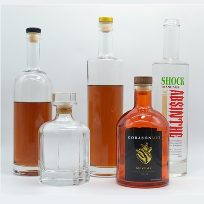 750ml 工業用飲料用グラス酒瓶 塗料スプレー表面とデカル
