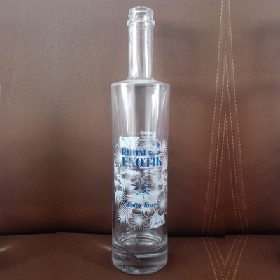 スーパー フリント ガラス ネックレス 丸 700ml コークトップ クリア ジン ボトル ウォッカ愛好者向け