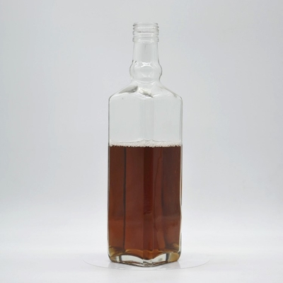 スーパーフリントグラス カスタムロゴ 空 750ml 200ml 375ml リコールラム ブランデー ウィスキーボトル