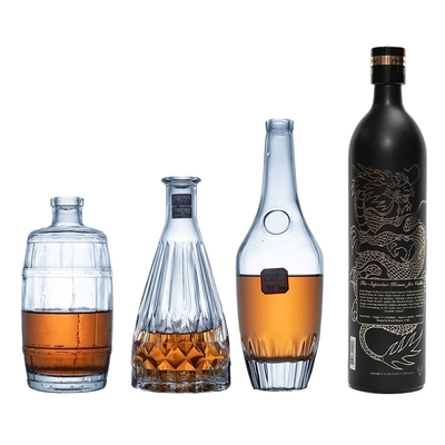 500ml 700ml 750ml フルブルク 空きウイスキー・ラム・ブランディ 飲み物 ガラス 酒瓶