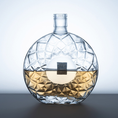 オーダーメイド 750ml 酒酒 ブランデー グラスボトル ファンシー 透明 700ml 空きアルコール