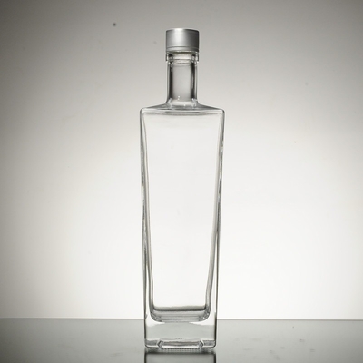 高石灰ガラス素材 500ml クリア 空白ウォッカ ガラスボトル コルク 750ml