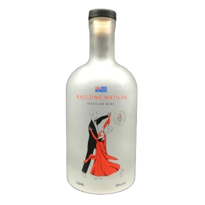 OEM ロゴ デカル ストック 1000ml 750ml 500ml 酒瓶 ウォッカ ガラスボトル コークトップ蓋付き