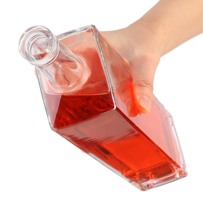 OEM ロゴ デカル ストック 1000ml 750ml 500ml 酒瓶 ウォッカ ガラスボトル コークトップ蓋付き