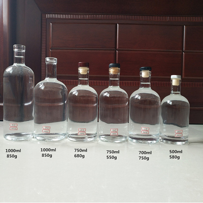 FOB ウォッカ・スピリッツ・ウィスキー・ワイン用空瓶 250ml 500ml 700ml 750ml 1l