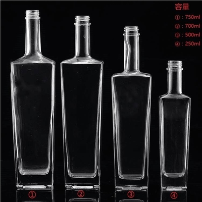FOB ウォッカ・スピリッツ・ウィスキー・ワイン用空瓶 250ml 500ml 700ml 750ml 1l