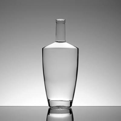 オーダーメイドデザイン グレーアンバー ガラスボトル 375ml 500ml 750ml ウォッカ ジン 酒類