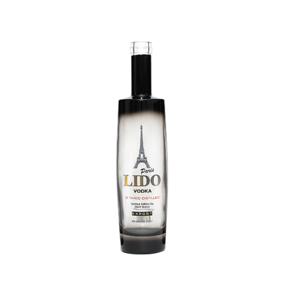 700ml 750ml 1リットル スーパーフリントガラスでコルクタップ付きカスタムラムアルコールボトル