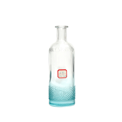 700ml 750ml 1リットル スーパーフリントガラスでコルクタップ付きカスタムラムアルコールボトル